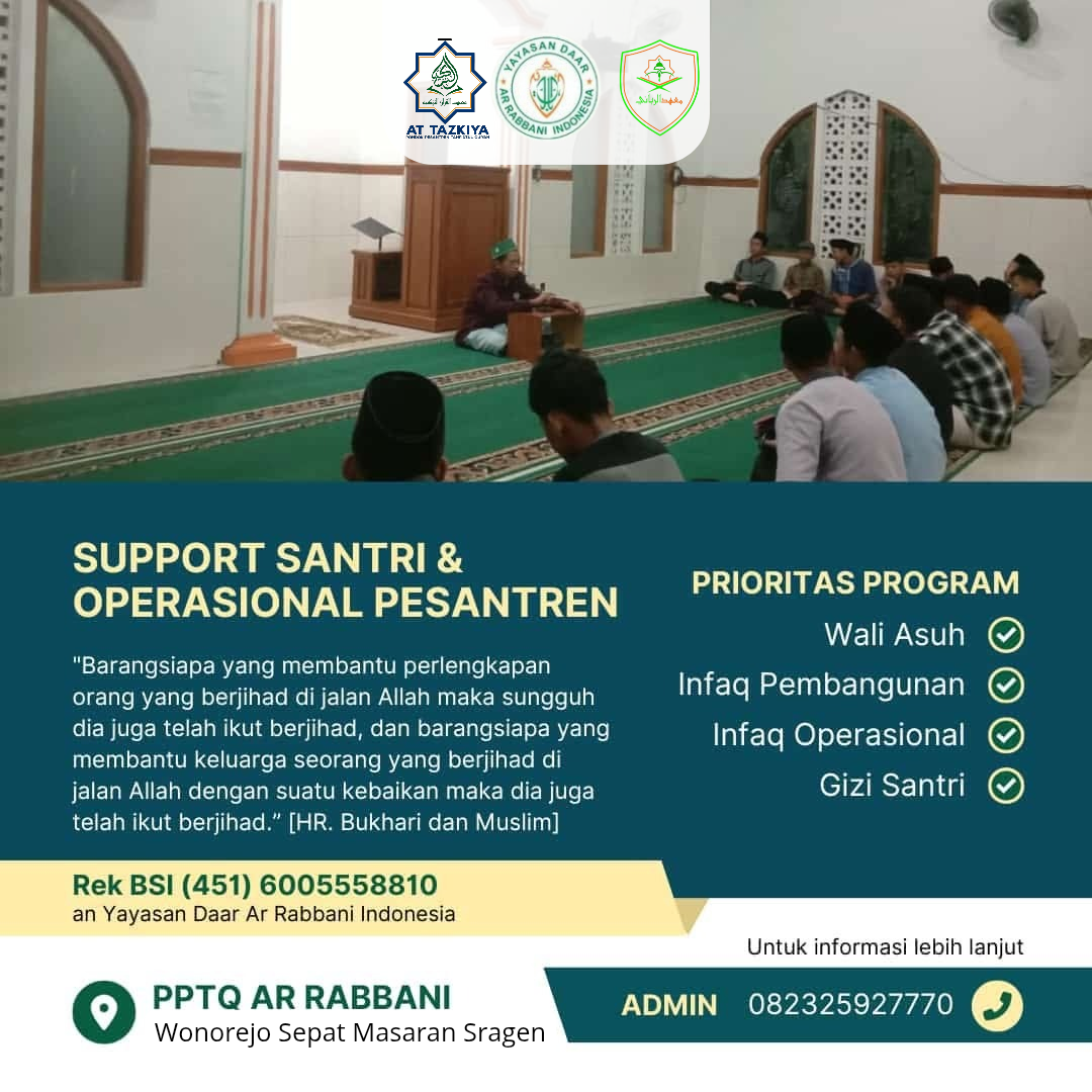 Support Donasi Santri Penghafal Al Quran